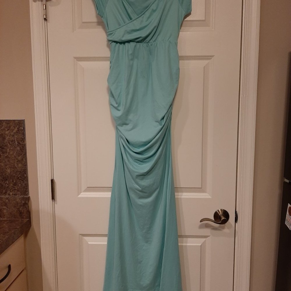 Pinkblush Aqua Maternity Photoshoot Dress (S)